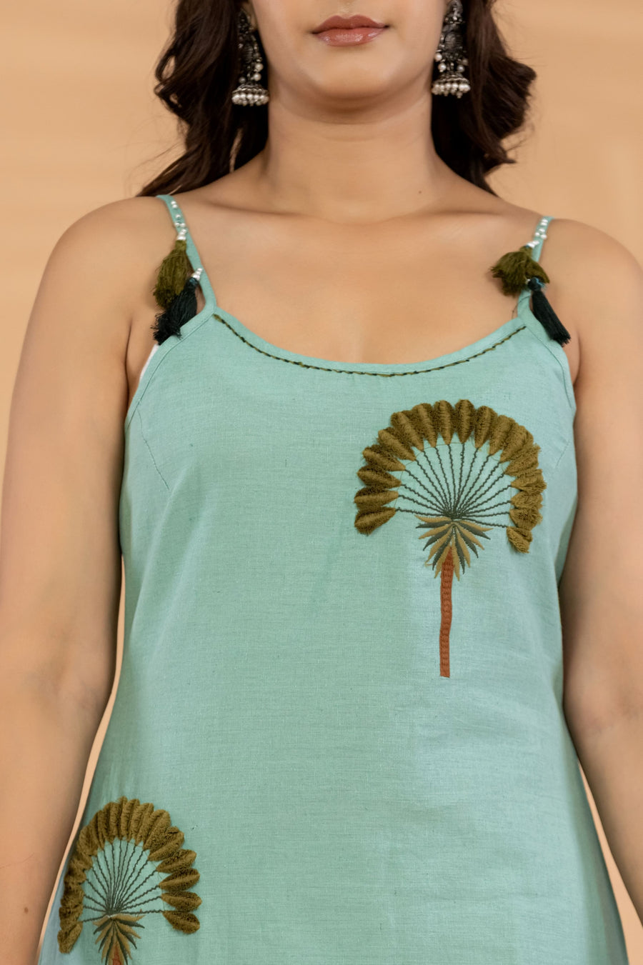 Sky Embroidered Dress